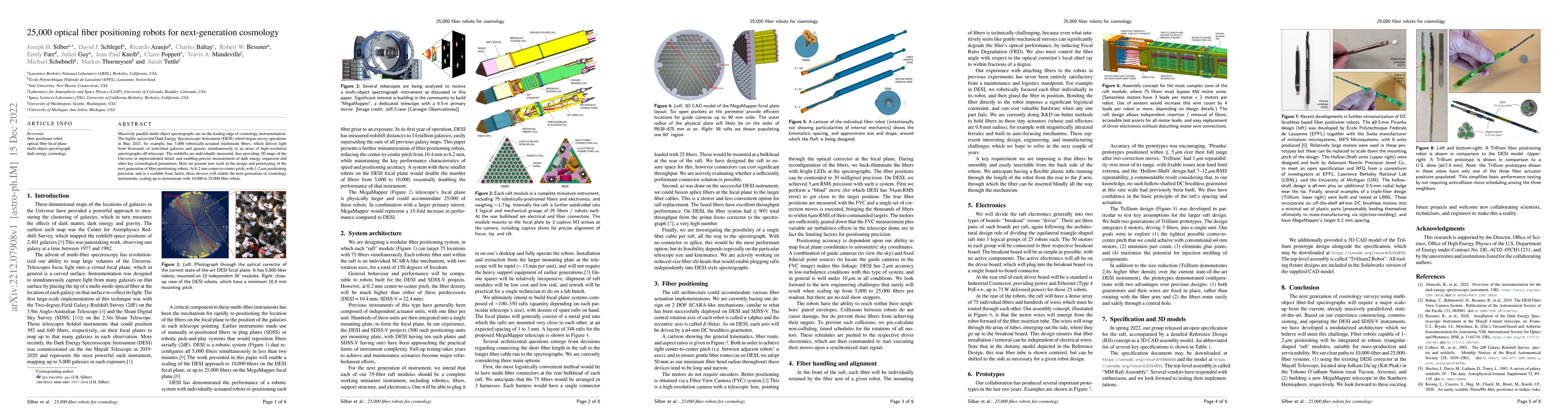 Thumbnail for 25,000 optical fiber positioning robots for next-generation cosmology