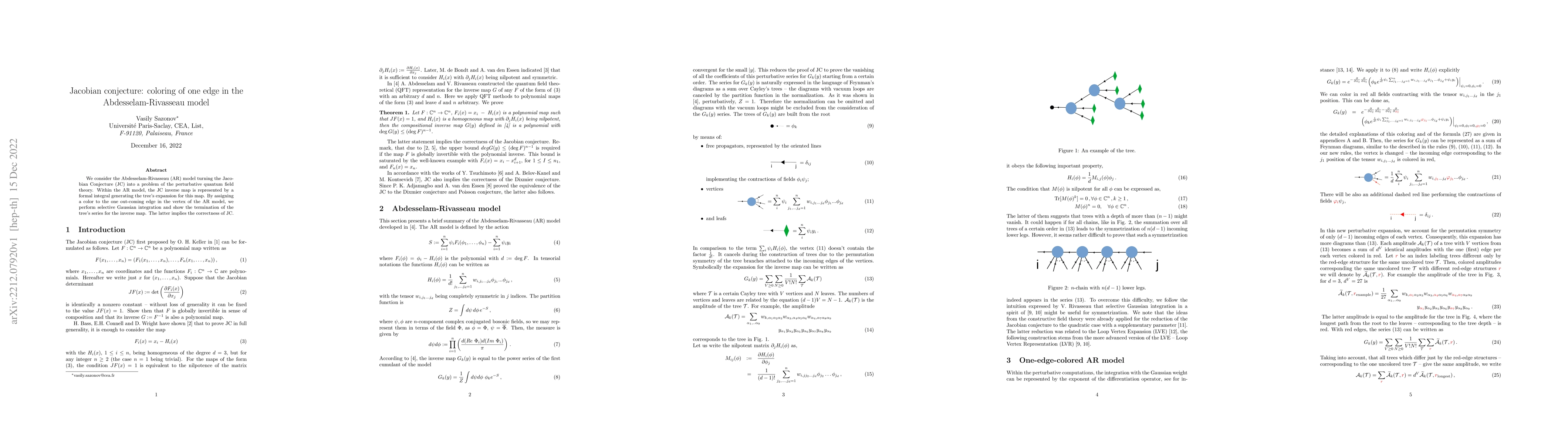 Thumbnail for Jacobian conjecture: coloring Abdesselam-Rivasseau model
