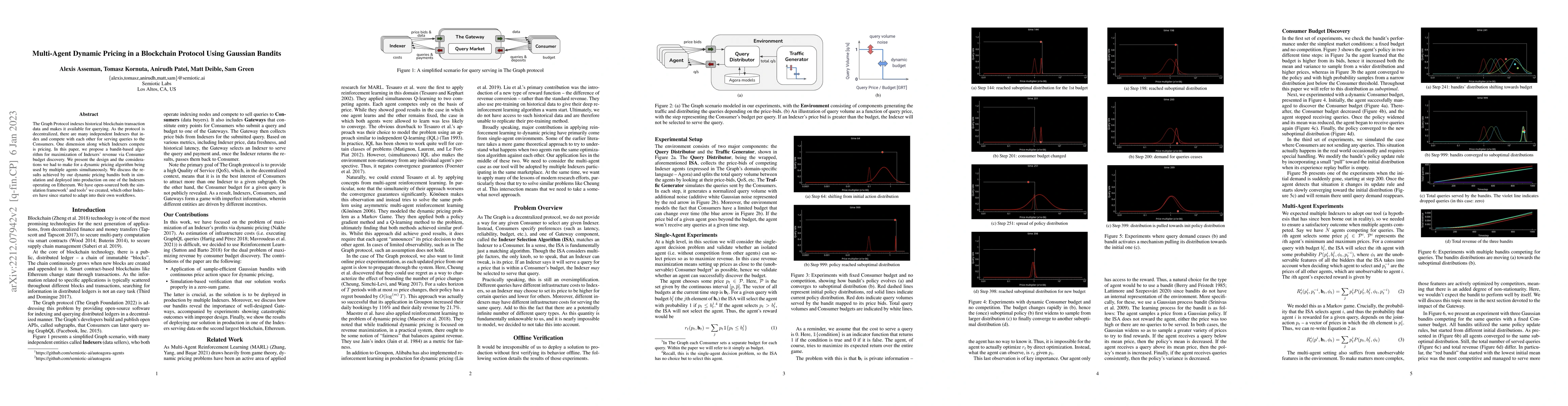 Thumbnail for Multi-Agent Dynamic Pricing in a Blockchain Protocol Using Gaussian
  Bandits