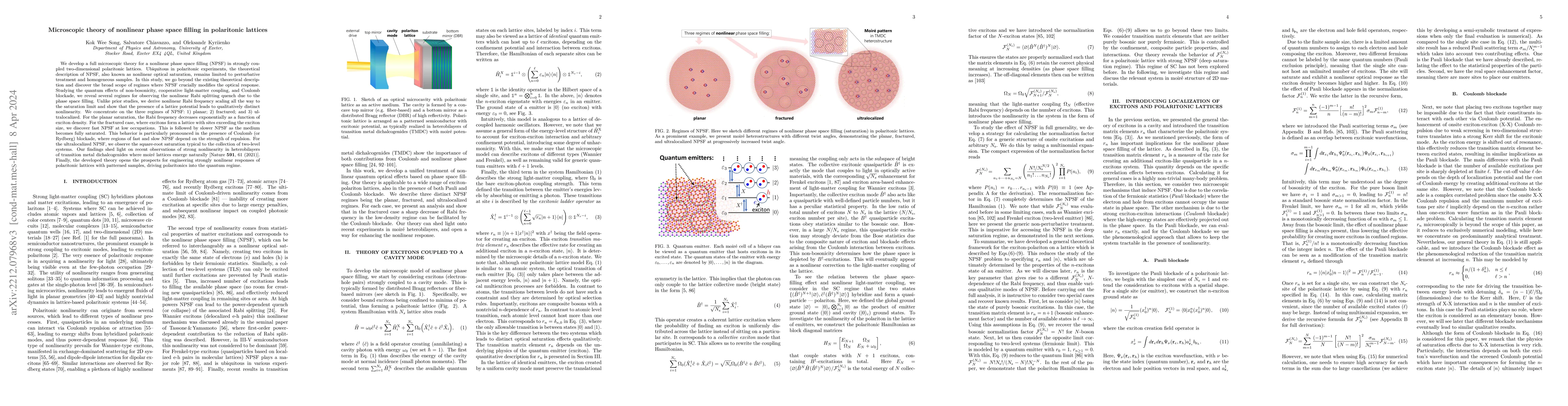 Thumbnail for Microscopic theory of nonlinear phase space filling in polaritonic
  lattices