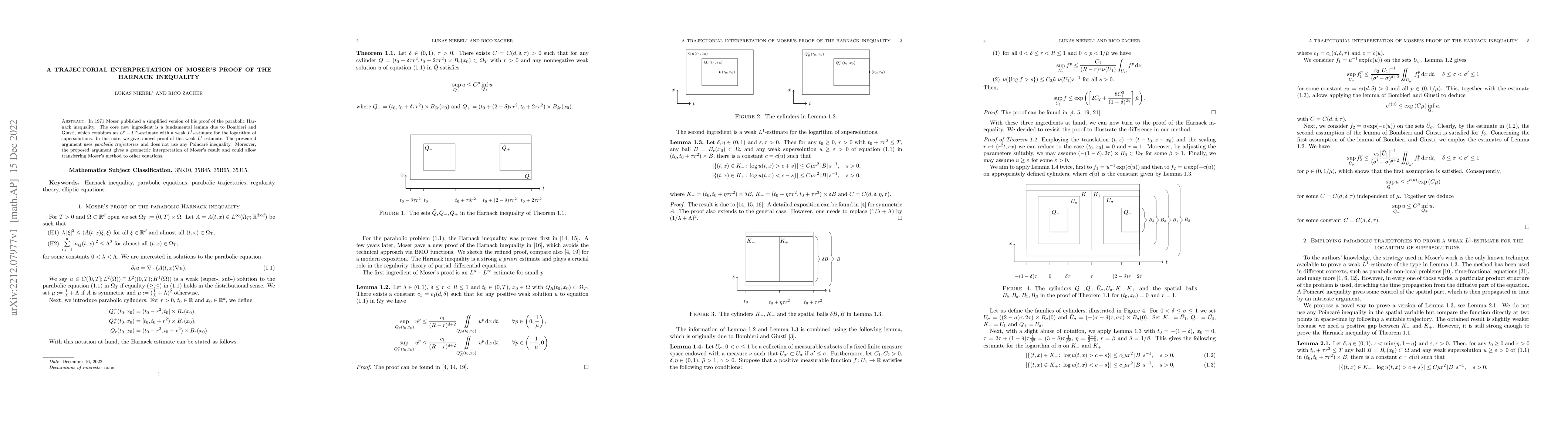 Thumbnail for A trajectorial interpretation of Moser's proof of the Harnack inequality