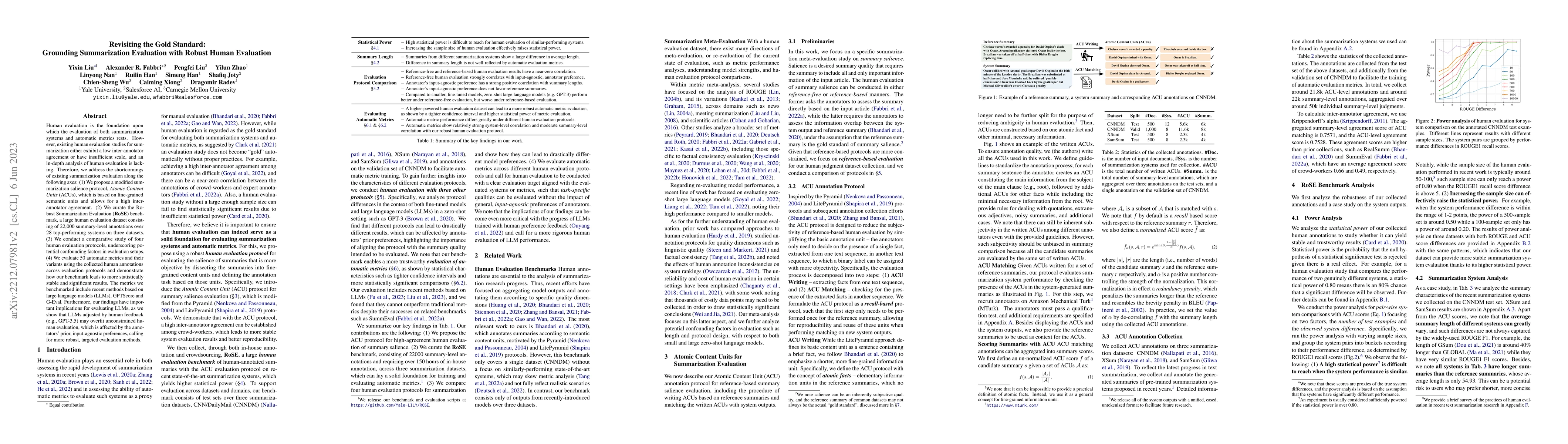 Thumbnail for Revisiting the Gold Standard: Grounding Summarization Evaluation with
  Robust Human Evaluation