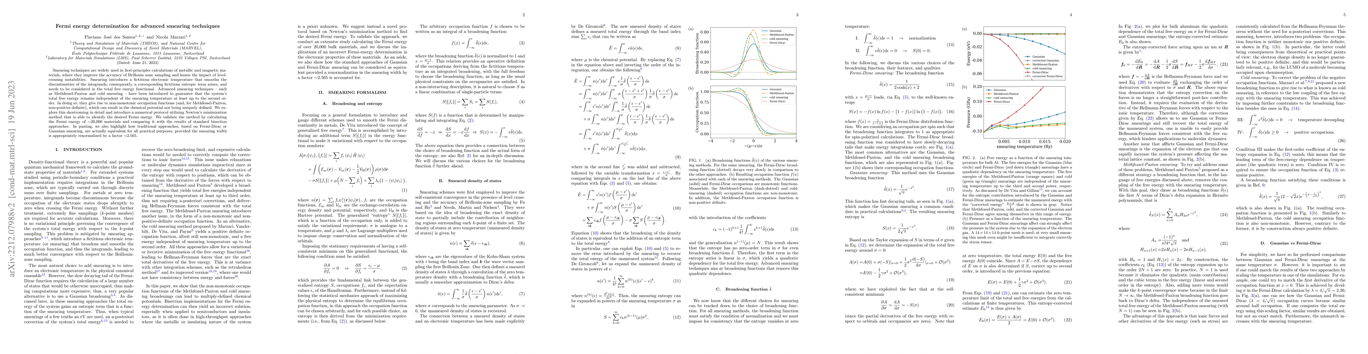 Thumbnail for Fermi energy determination for advanced smearing techniques