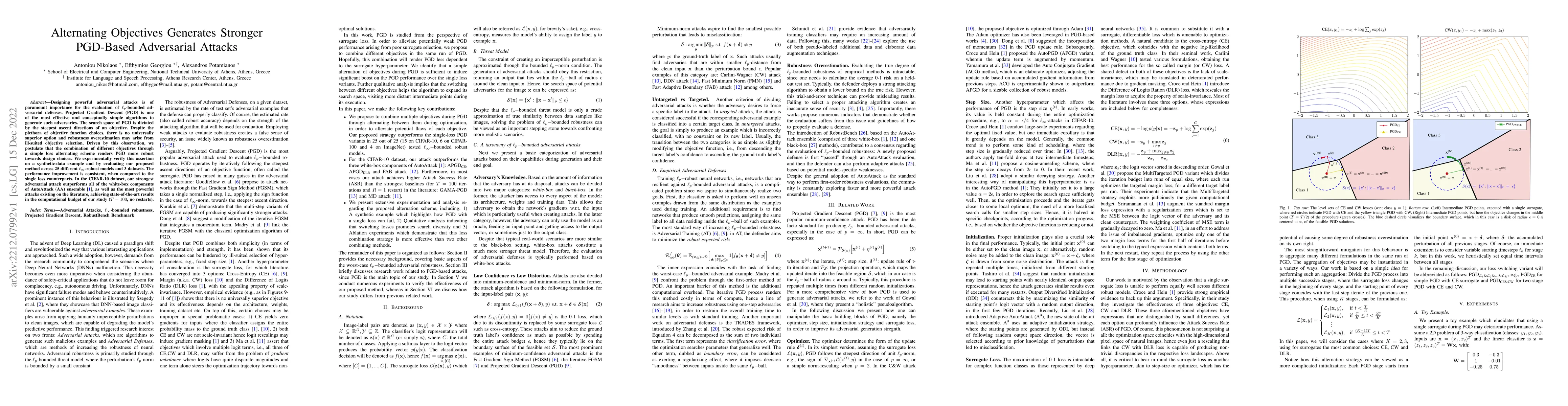 Thumbnail for Alternating Objectives Generates Stronger PGD-Based Adversarial Attacks