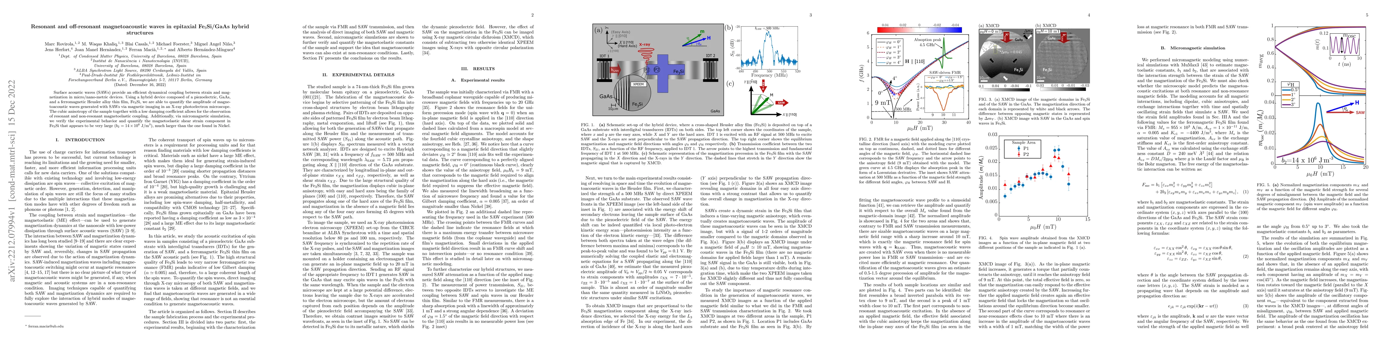 Thumbnail for Resonant and off-resonant magnetoacoustic waves in epitaxial
  Fe$_3$Si/GaAs hybrid structures