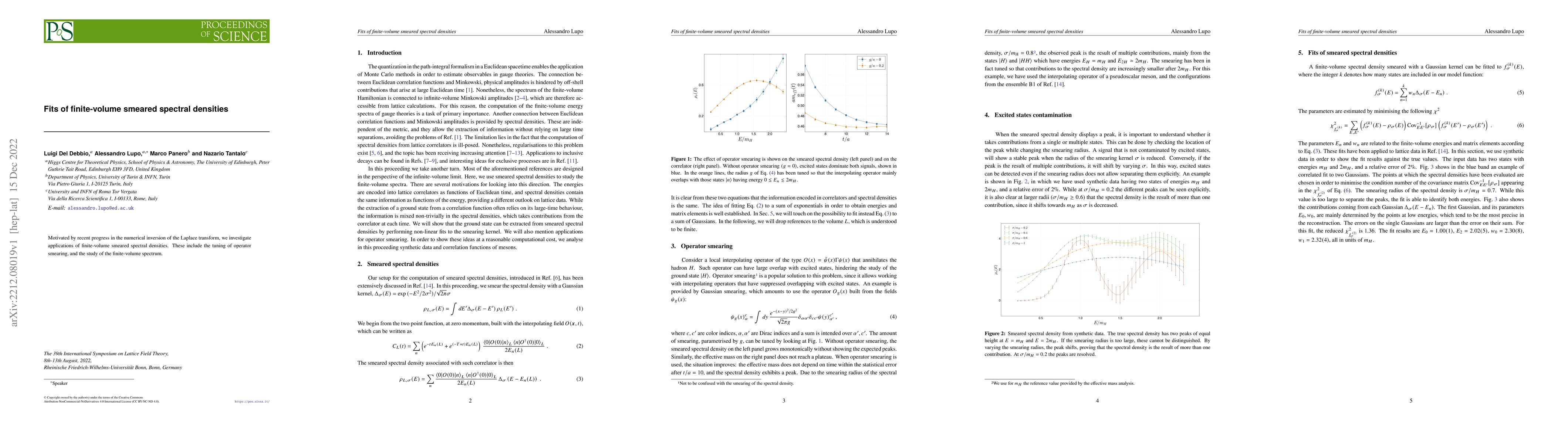 Thumbnail for Fits of finite-volume smeared spectral densities