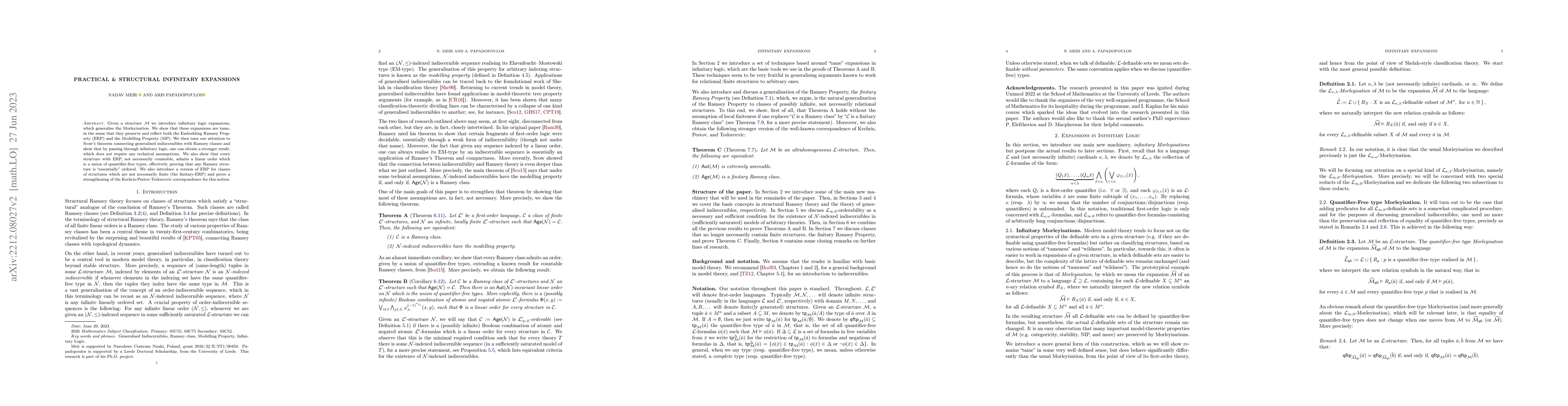 Thumbnail for Practical and Structural Infinitary Expansions