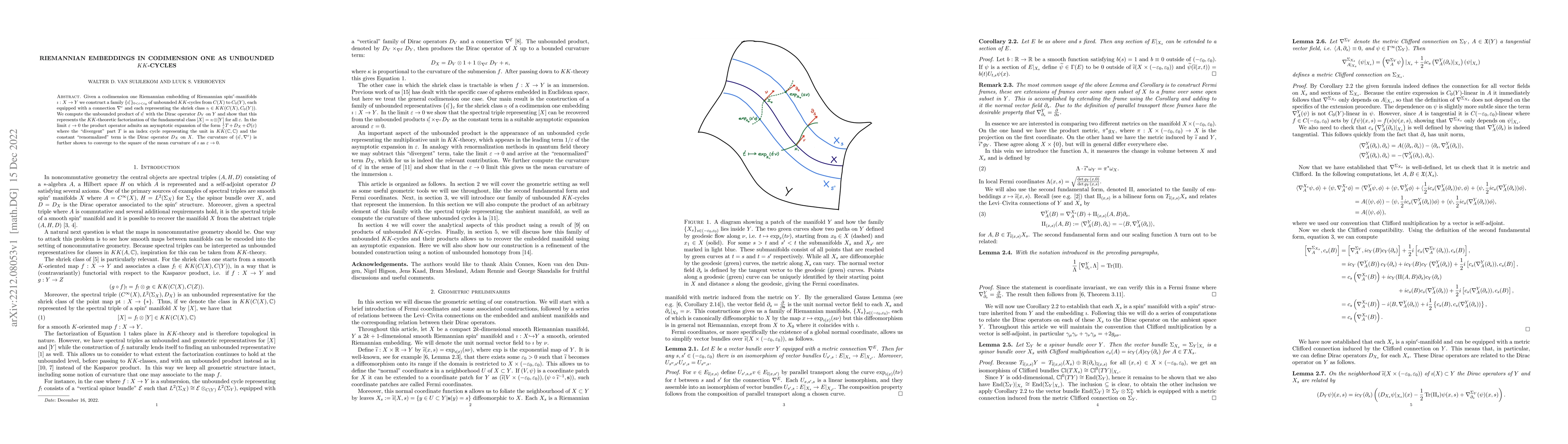 Thumbnail for Riemannian embeddings in codimension one as unbounded $KK$-cycles
