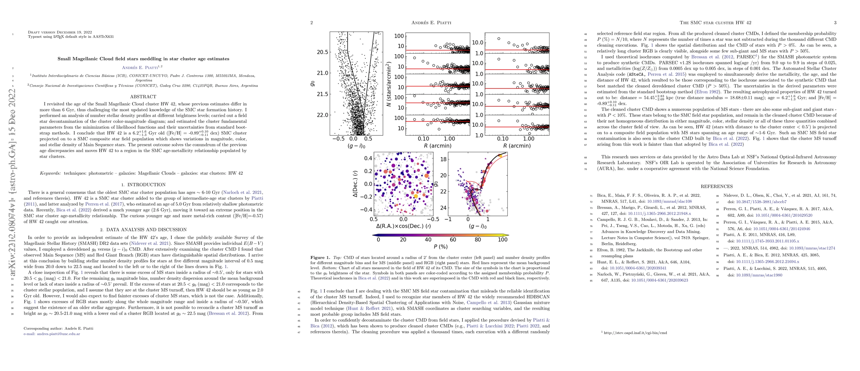 Thumbnail for Small Magellanic Cloud field stars meddling in star cluster age
  estimates