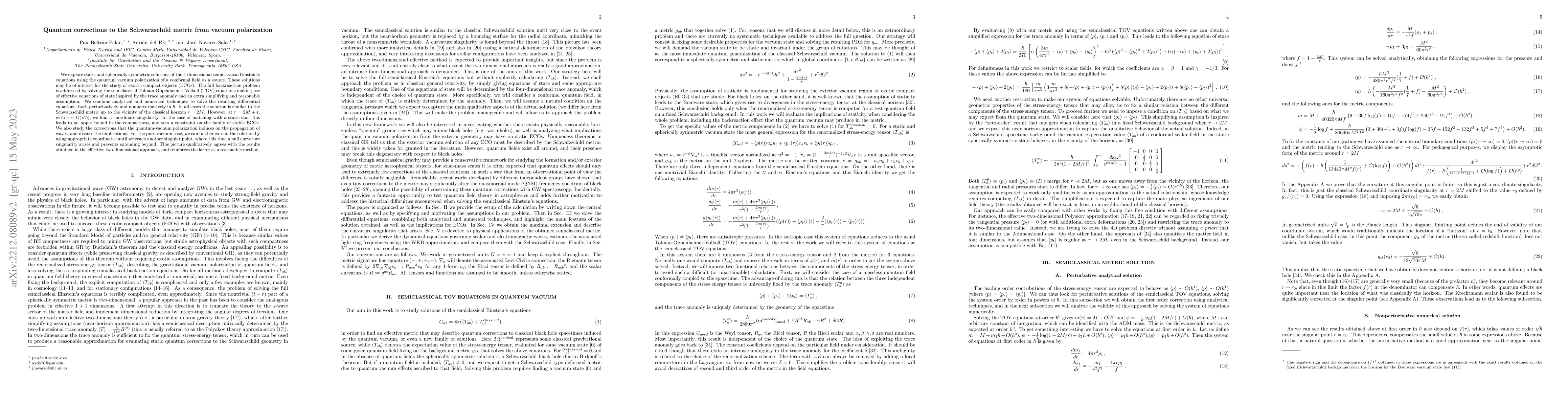 Thumbnail for Quantum corrections to the Schwarzschild metric from vacuum polarization