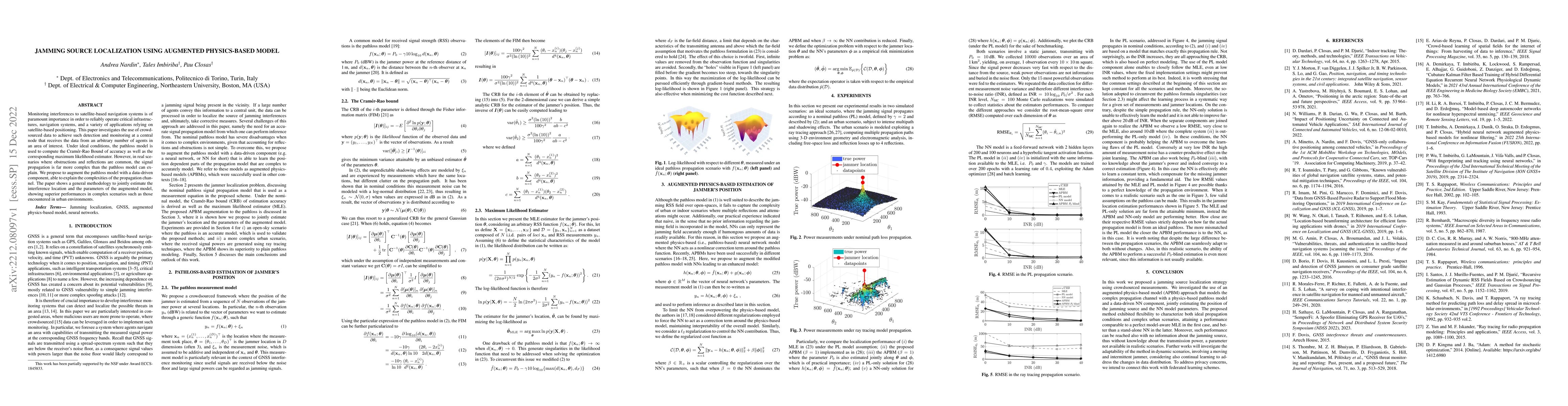 Thumbnail for Jamming Source Localization Using Augmented Physics-Based Model