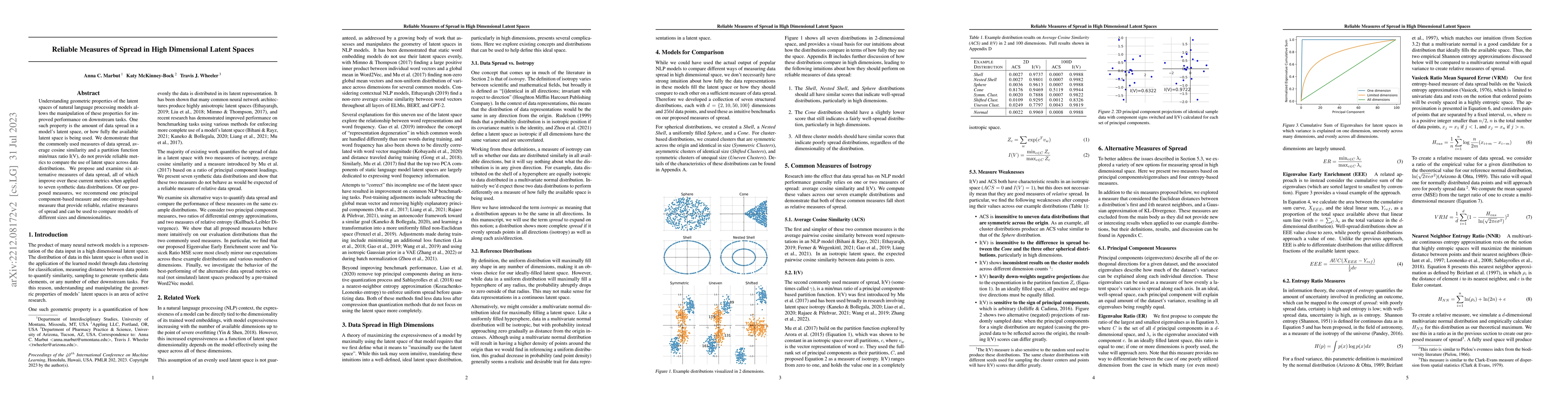 Thumbnail for Reliable Measures of Spread in High Dimensional Latent Spaces