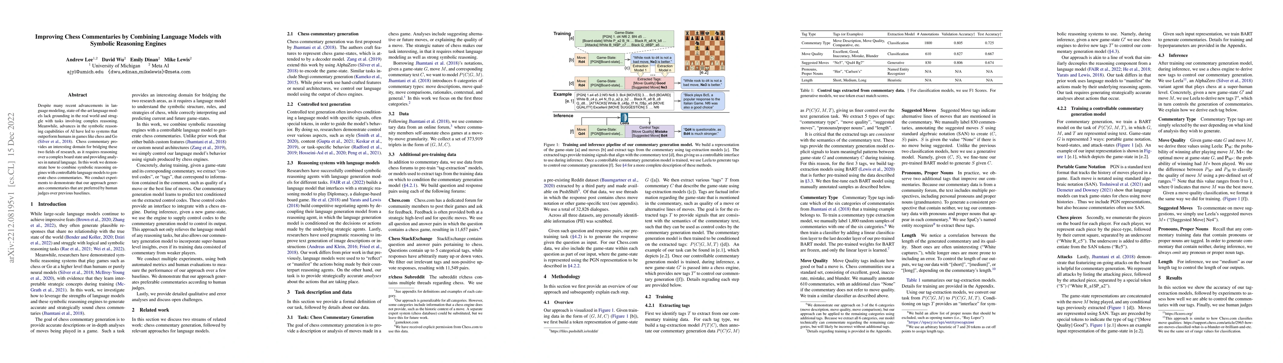 Thumbnail for Improving Chess Commentaries by Combining Language Models with Symbolic
  Reasoning Engines