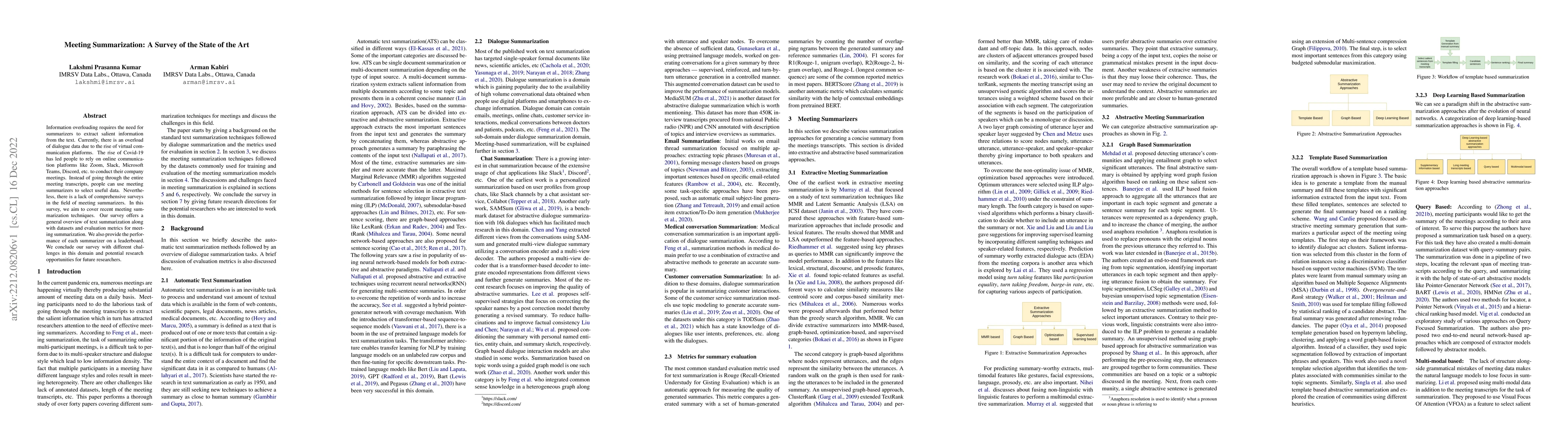 Thumbnail for Meeting Summarization: A Survey of the State of the Art