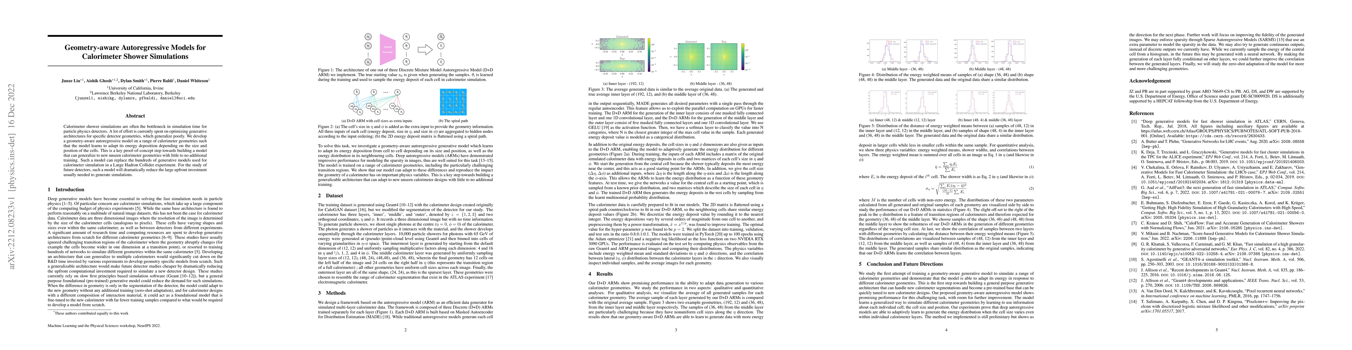 Thumbnail for Geometry-aware Autoregressive Models for Calorimeter Shower Simulations