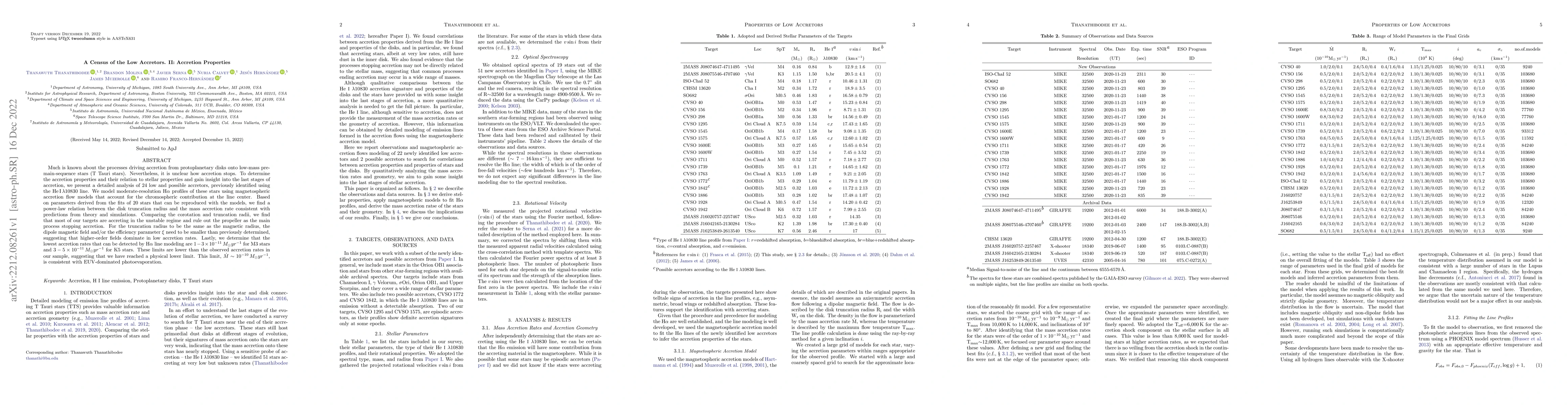 Thumbnail for A Census of the Low Accretors. II: Accretion Properties