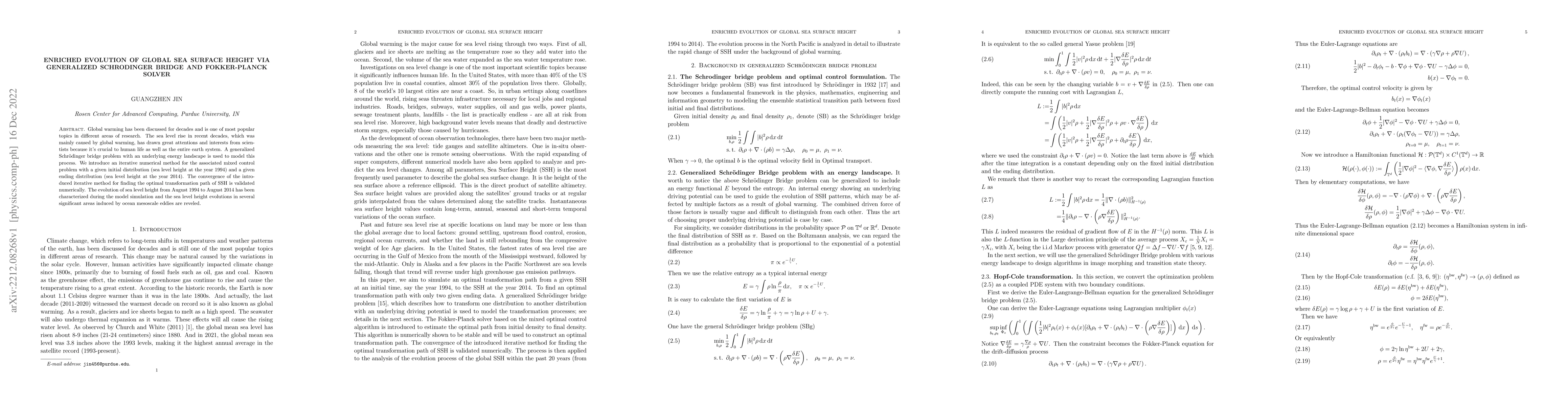 Thumbnail for Enriched evolution of global sea surface height via generalized
  Schrodinger bridge and Fokker-Planck solver