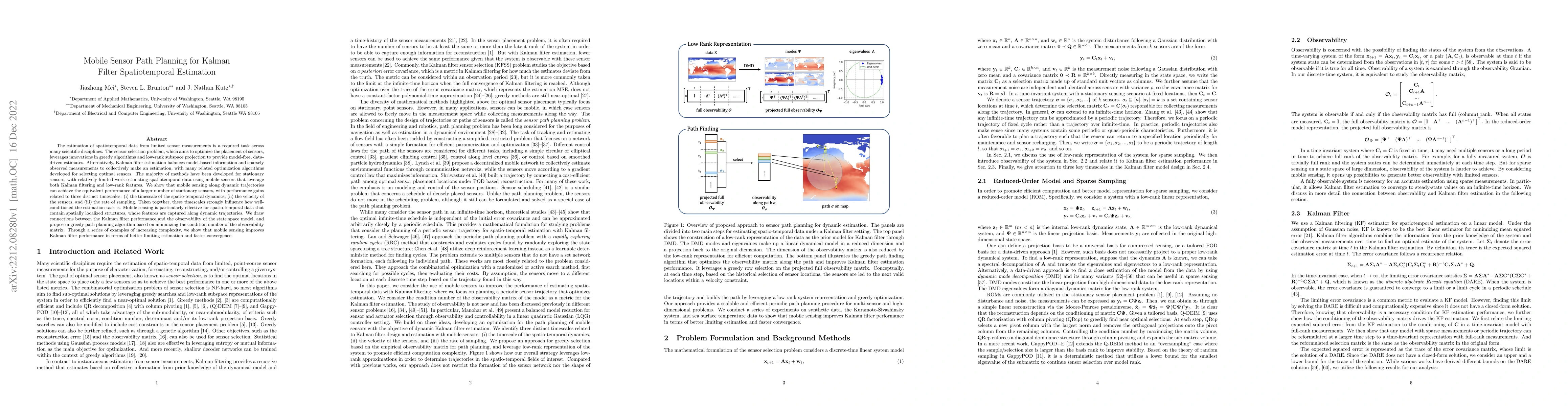 Thumbnail for Mobile Sensor Path Planning for Kalman Filter Spatiotemporal Estimation