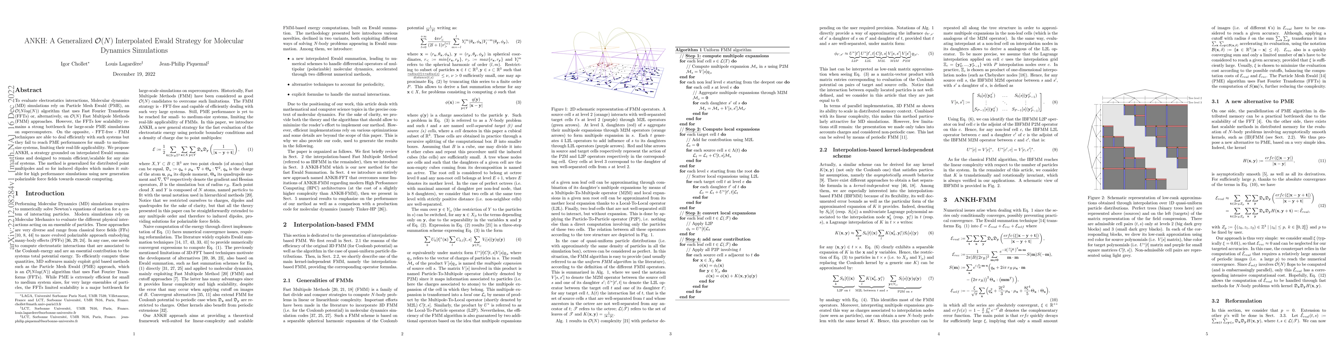 Thumbnail for ANKH: A Generalized O(N) Interpolated Ewald Strategy for Molecular
  Dynamics Simulations