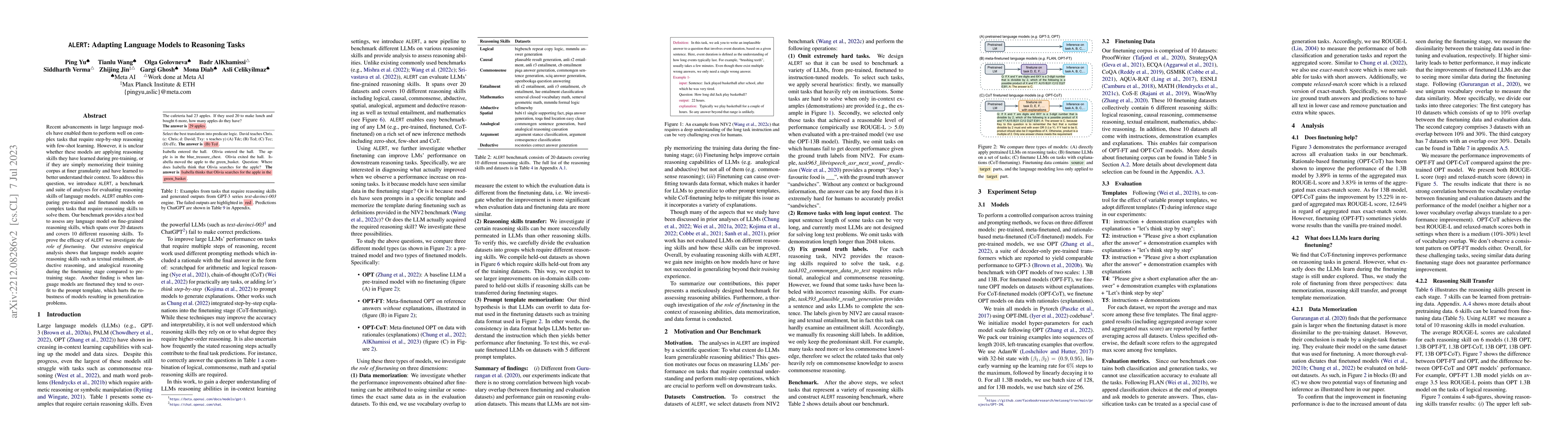 Thumbnail for ALERT: Adapting Language Models to Reasoning Tasks