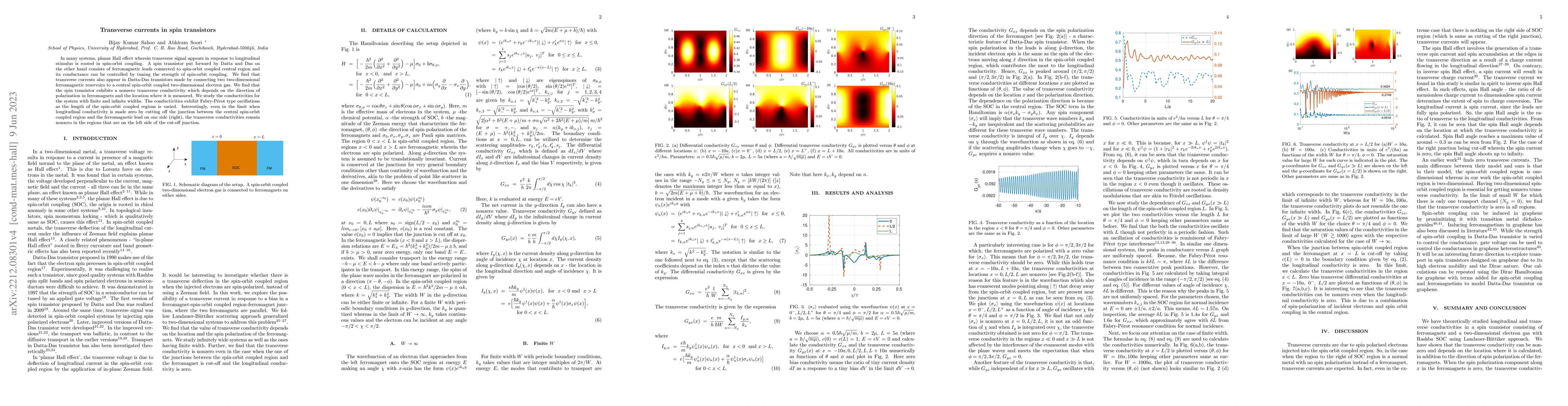 Thumbnail for Transverse currents in spin transistors