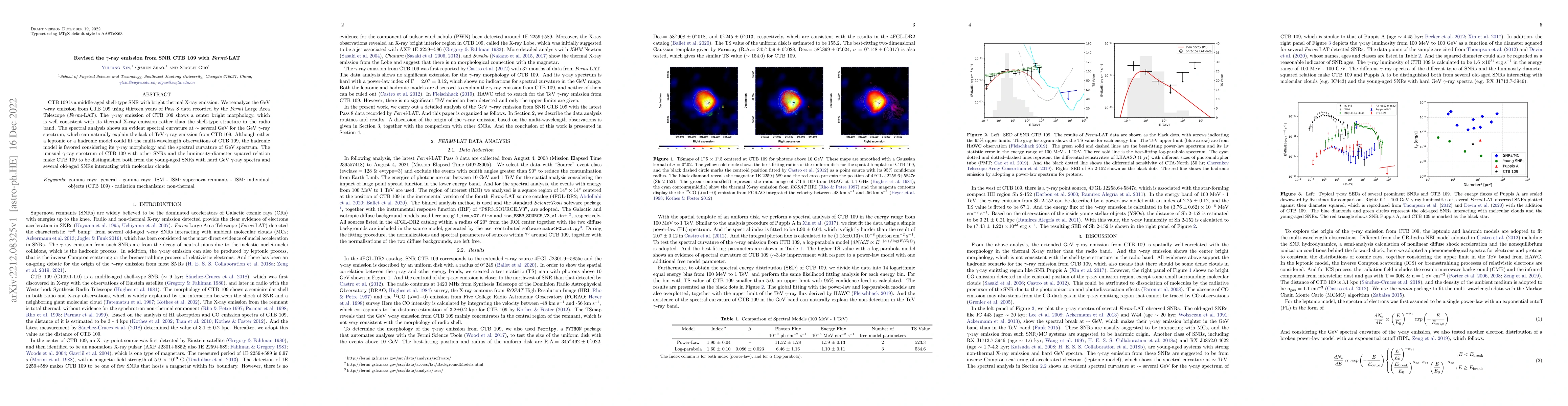 Thumbnail for Revised the $\gamma$-ray emission from SNR CTB 109 with Fermi-LAT