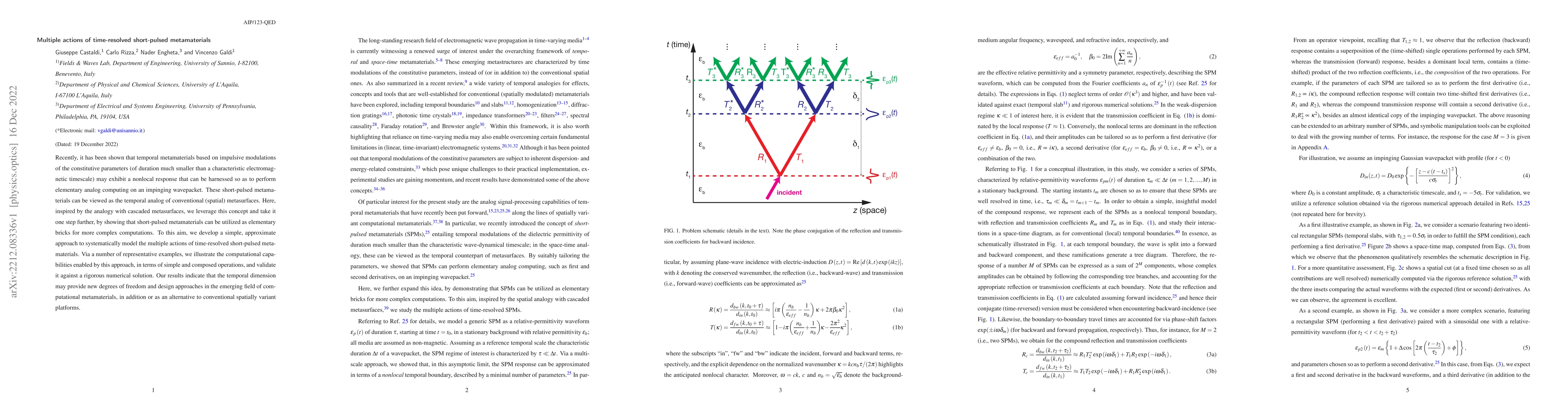Thumbnail for Multiple actions of time-resolved short-pulsed metamaterials