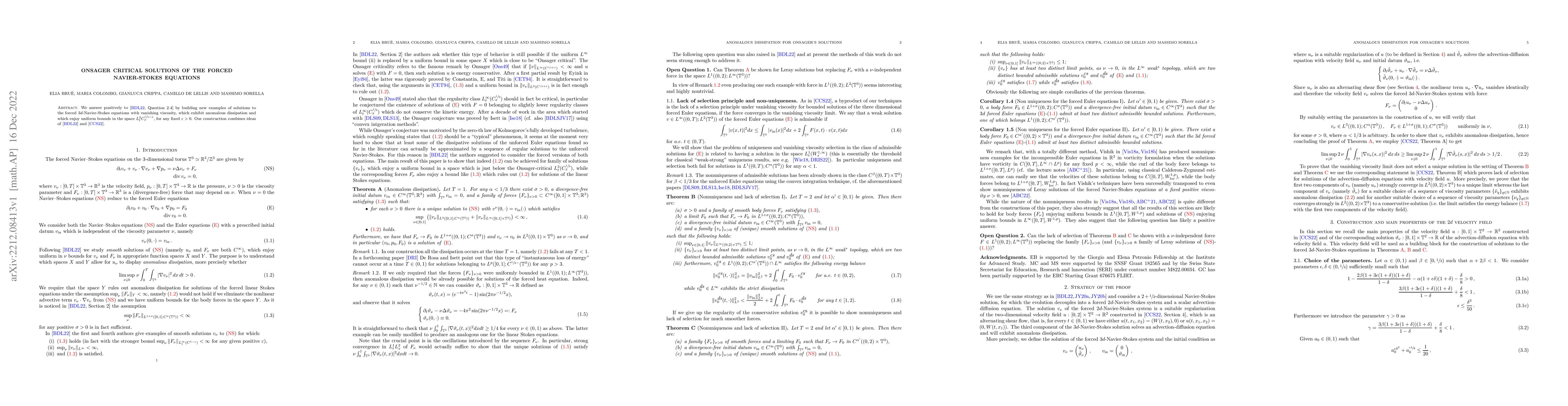 Thumbnail for Onsager critical solutions of the forced Navier-Stokes equations