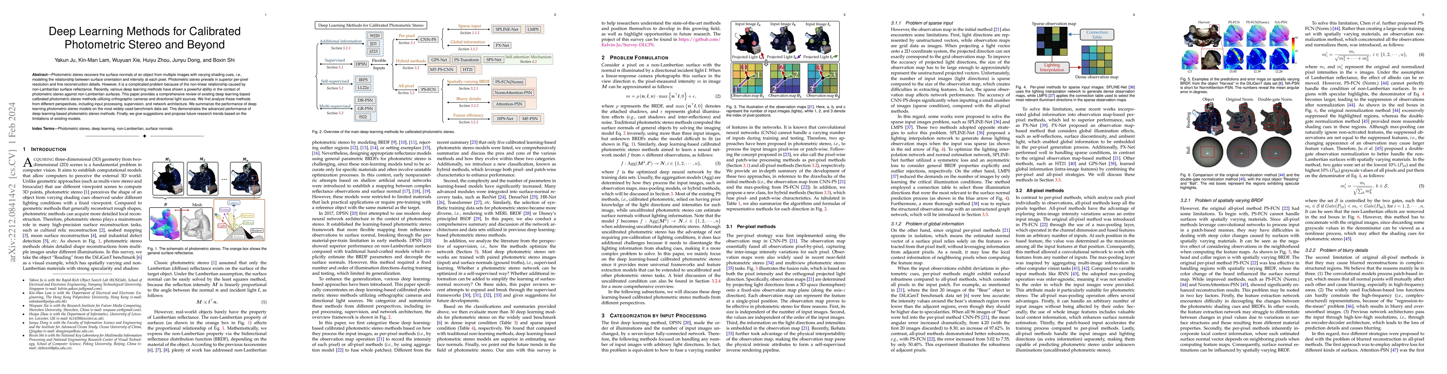 Thumbnail for Deep Learning Methods for Calibrated Photometric Stereo and Beyond