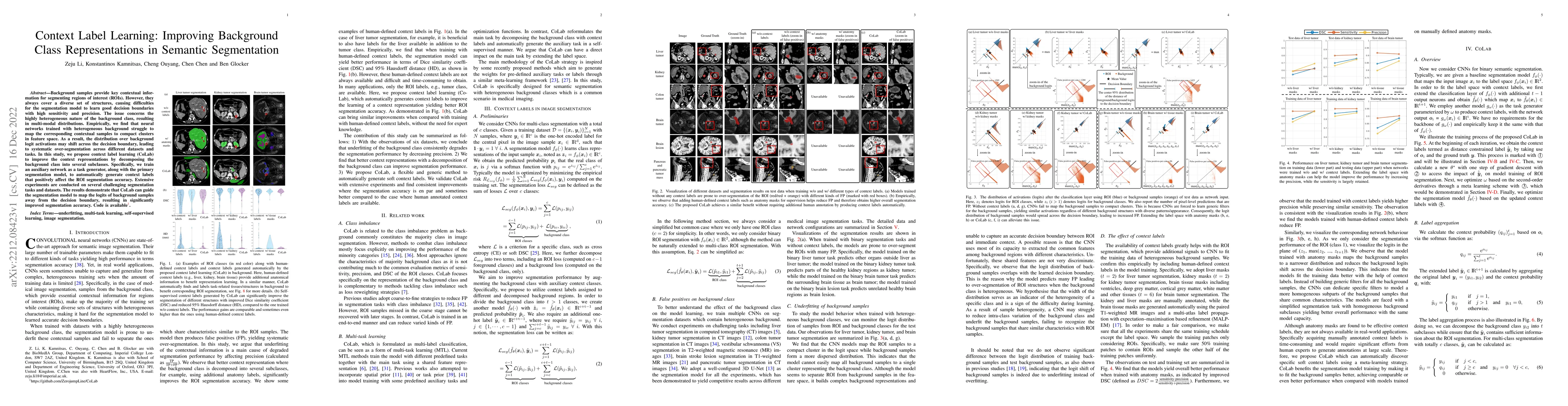 Thumbnail for Context Label Learning: Improving Background Class Representations in
  Semantic Segmentation