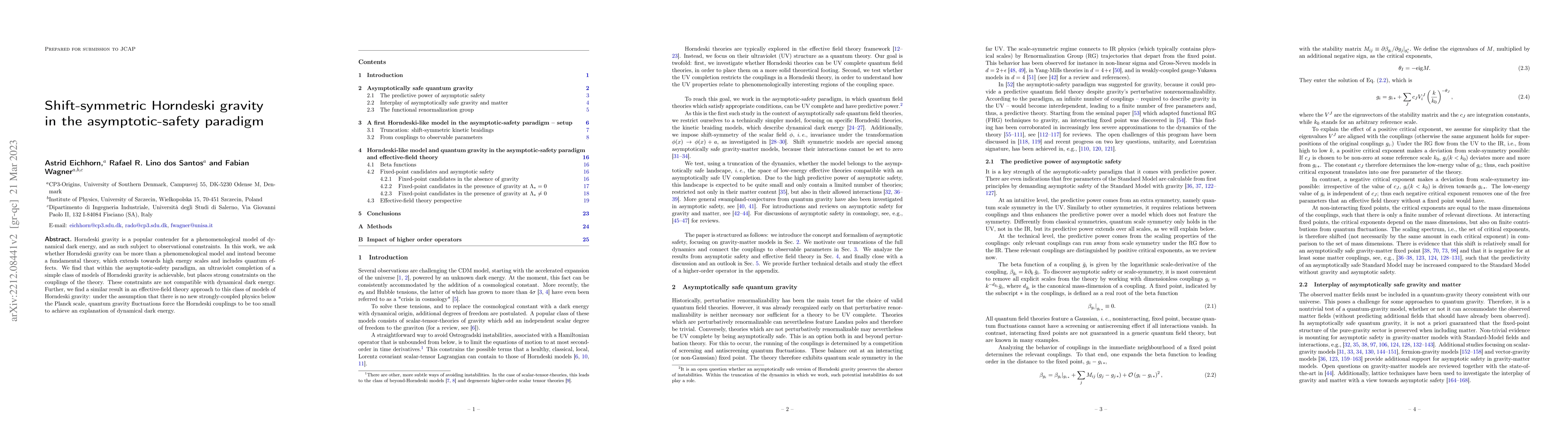 Thumbnail for Shift-symmetric Horndeski gravity in the asymptotic-safety paradigm