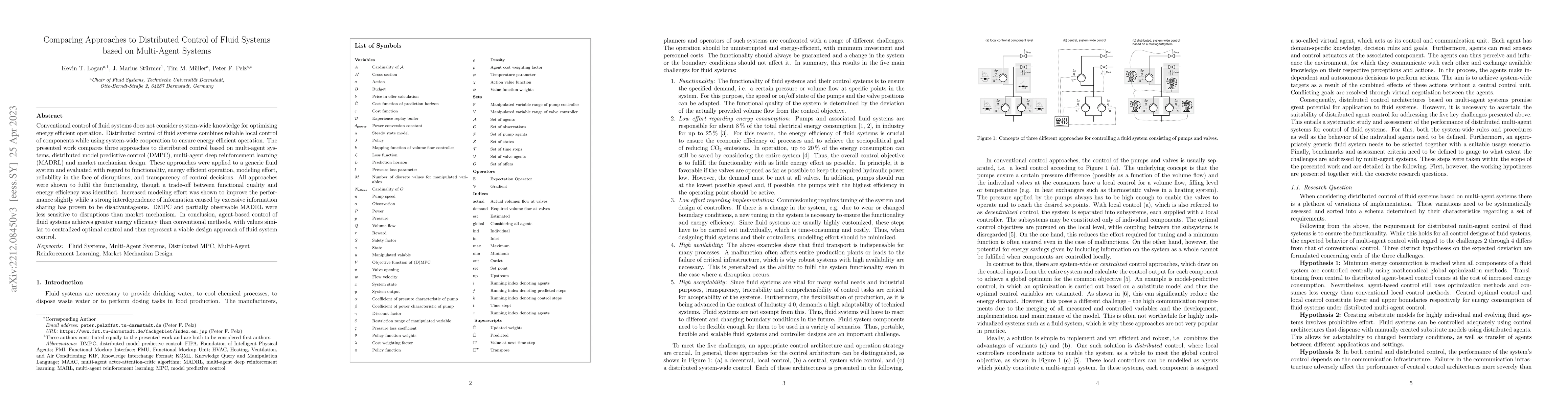 Thumbnail for Comparing Approaches to Distributed Control of Fluid Systems based on
  Multi-Agent Systems