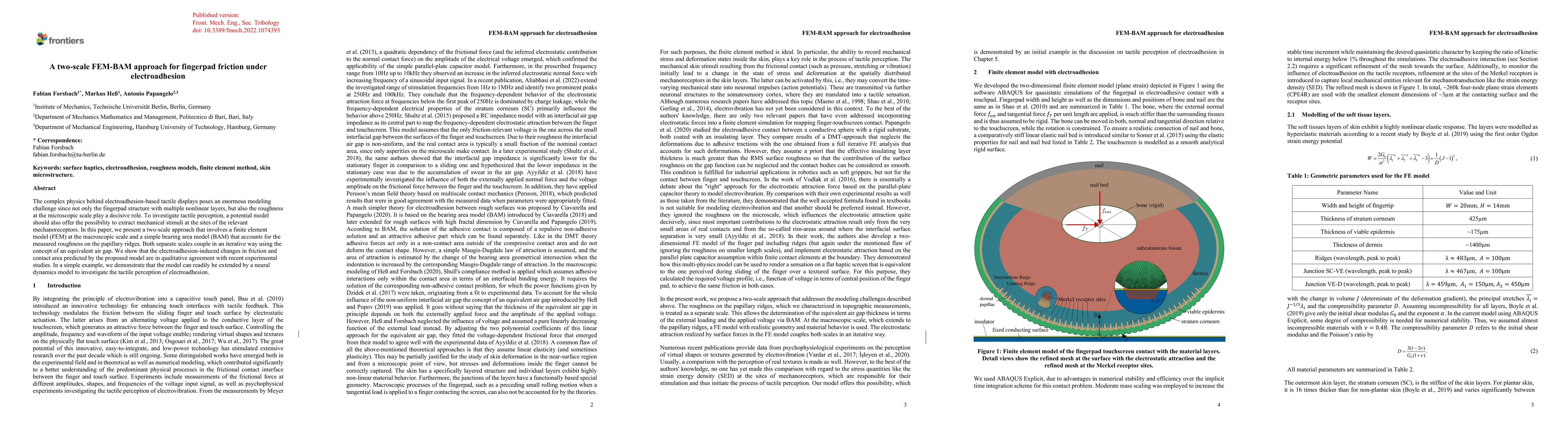 Thumbnail for A two-scale FEM-BAM approach for fingerpad friction under
  electroadhesion