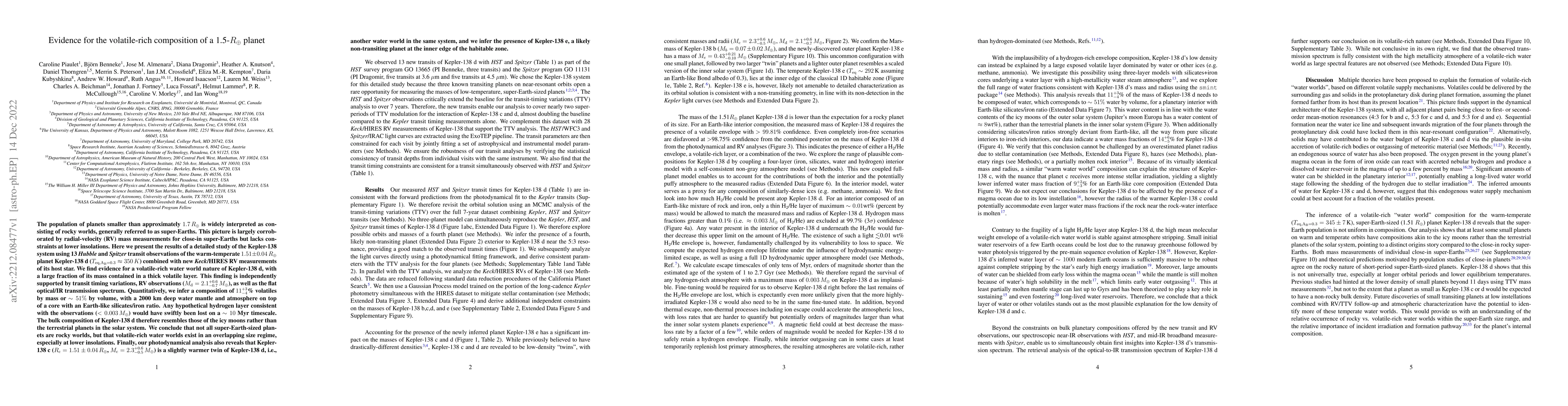 Thumbnail for Evidence for the volatile-rich composition of a 1.5-$R_\oplus$ planet