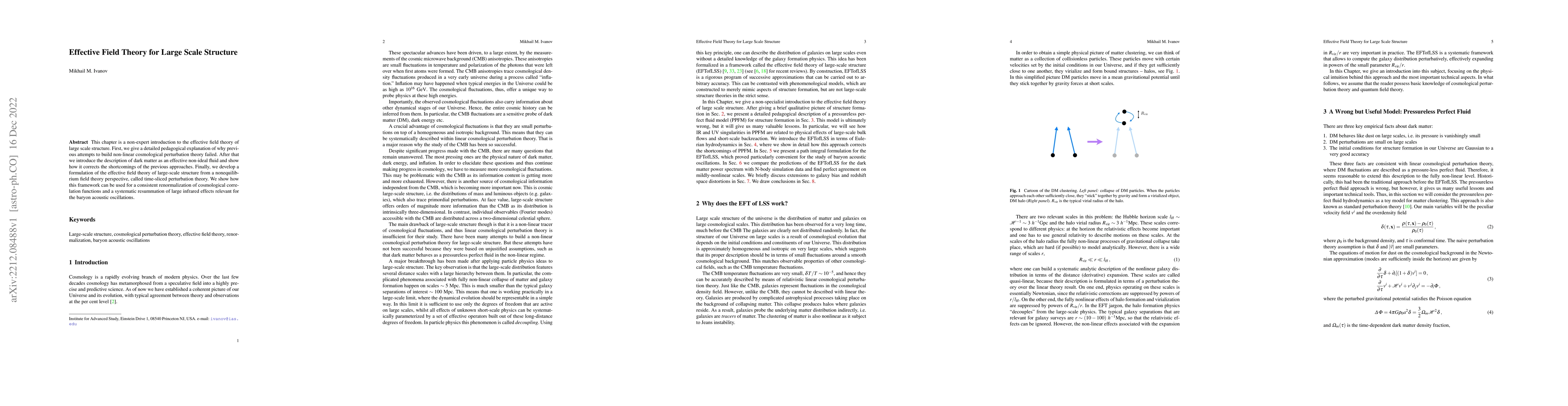 Thumbnail for Effective Field Theory for Large Scale Structure