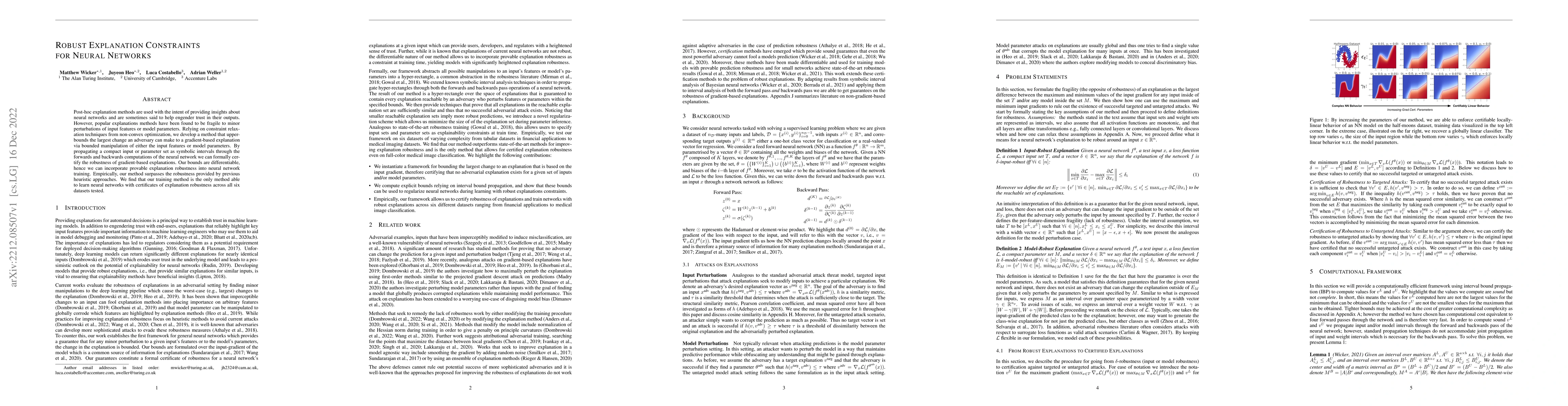 Thumbnail for Robust Explanation Constraints for Neural Networks