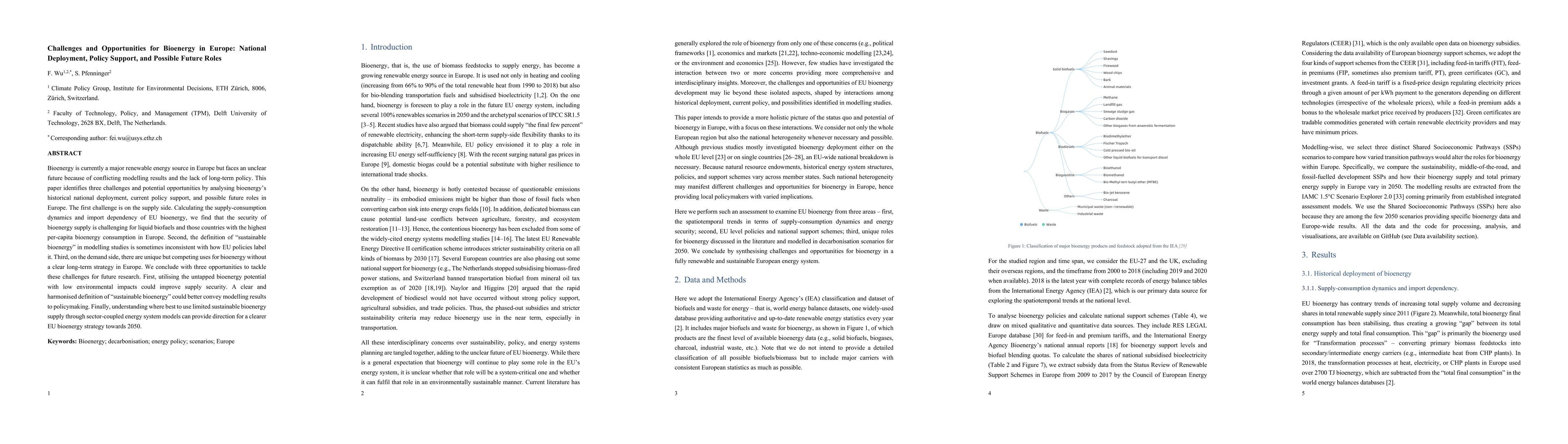 Thumbnail for Challenges and Opportunities for Bioenergy in Europe: National
  Deployment, Policy Support, and Possible Future Roles