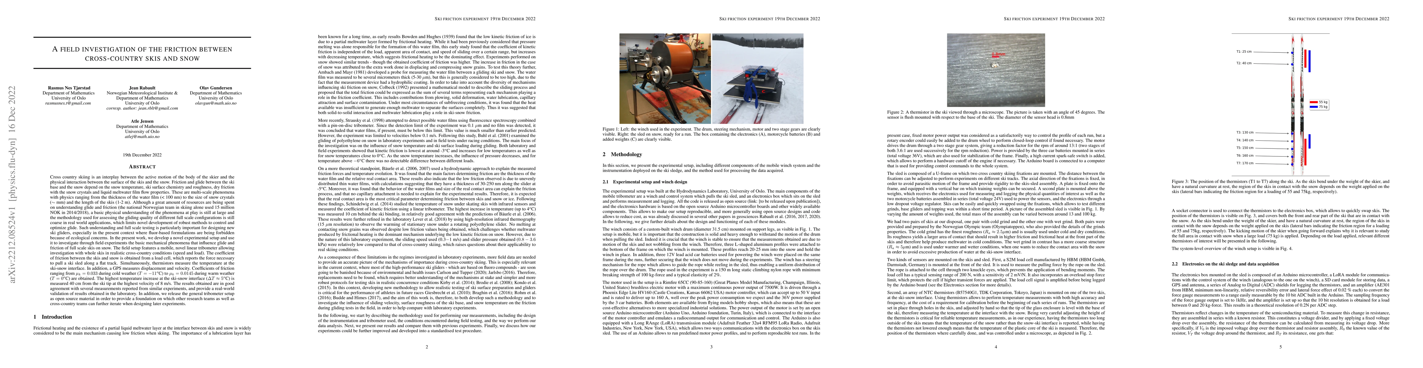 Thumbnail for A field investigation of the friction between cross-country skis and
  snow