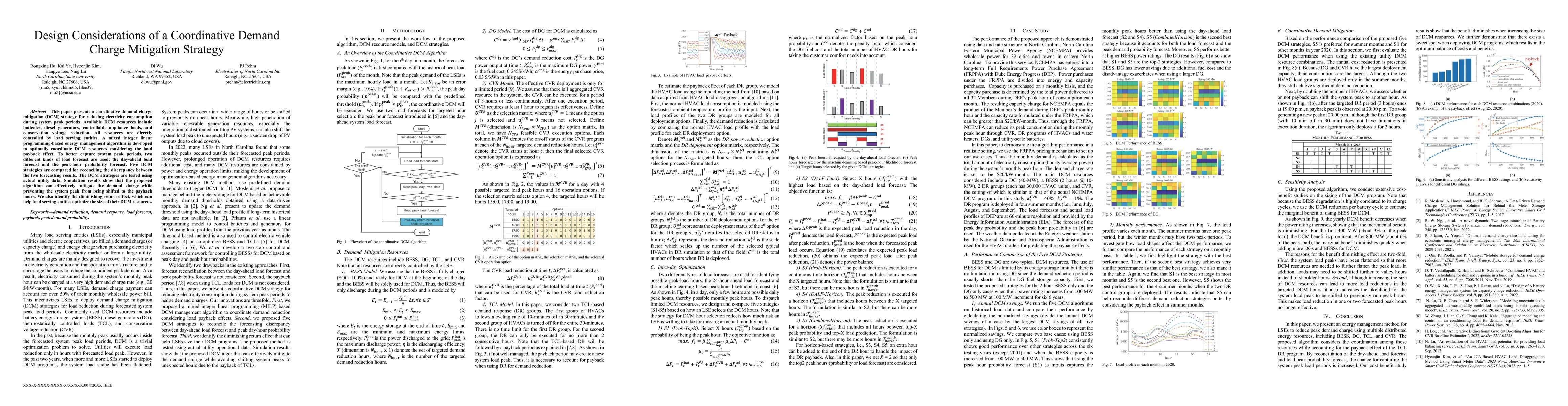 Thumbnail for Design Considerations of a Coordinative Demand Charge Mitigation
  Strategy