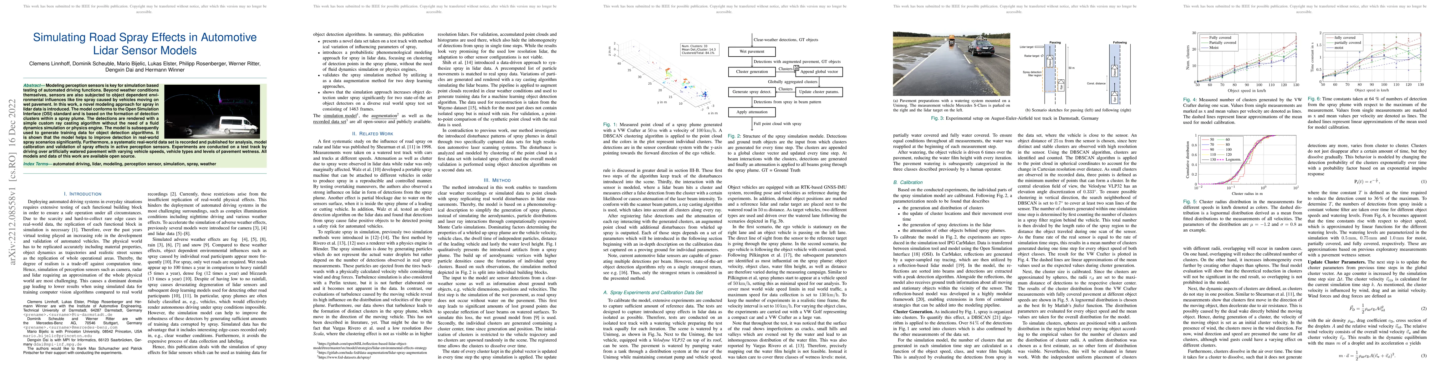 Thumbnail for Simulating Road Spray Effects in Automotive Lidar Sensor Models