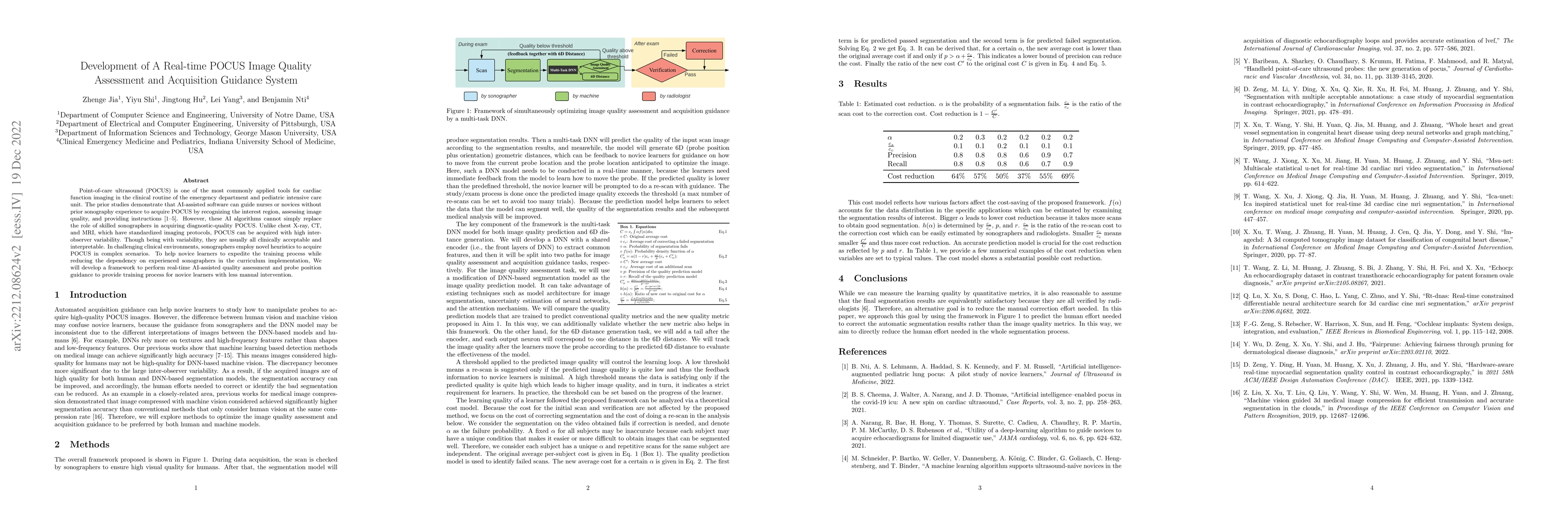 Thumbnail for Development of A Real-time POCUS Image Quality Assessment and
  Acquisition Guidance System