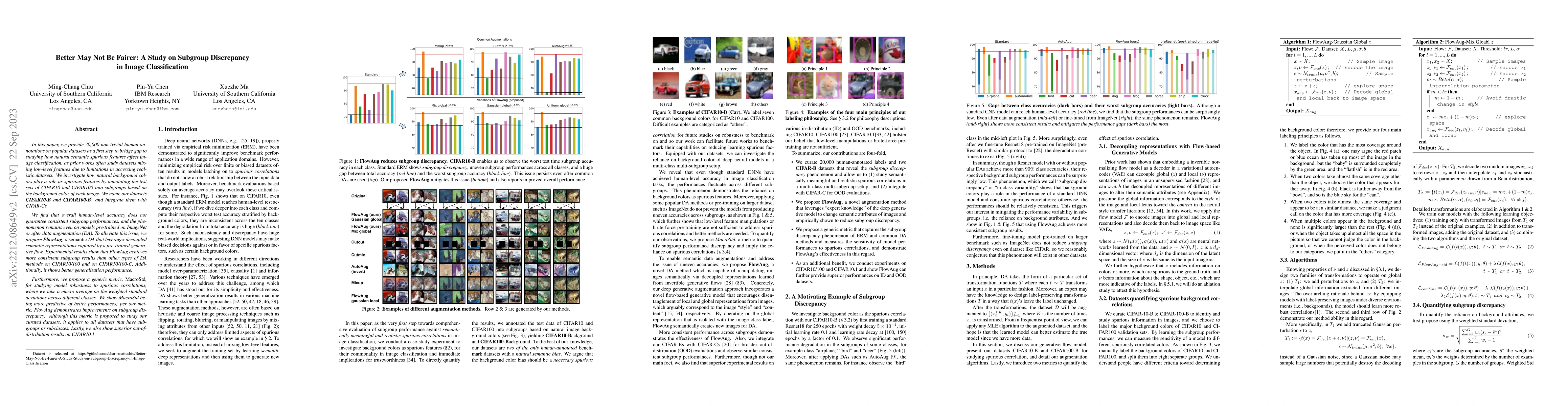 Thumbnail for Better May Not Be Fairer: A Study on Subgroup Discrepancy in Image
  Classification