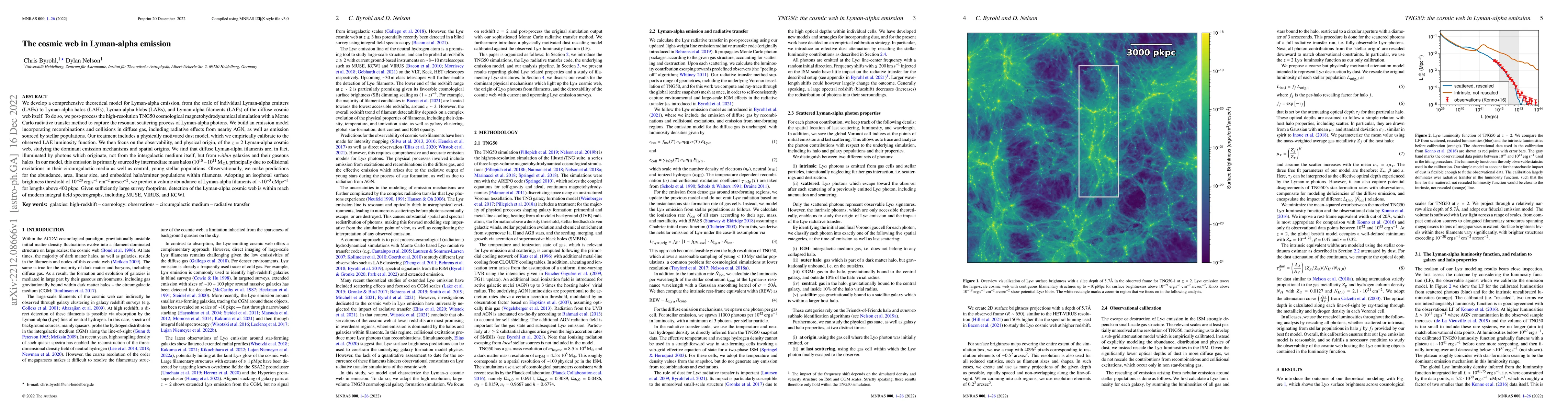 Thumbnail for The cosmic web in Lyman-alpha emission