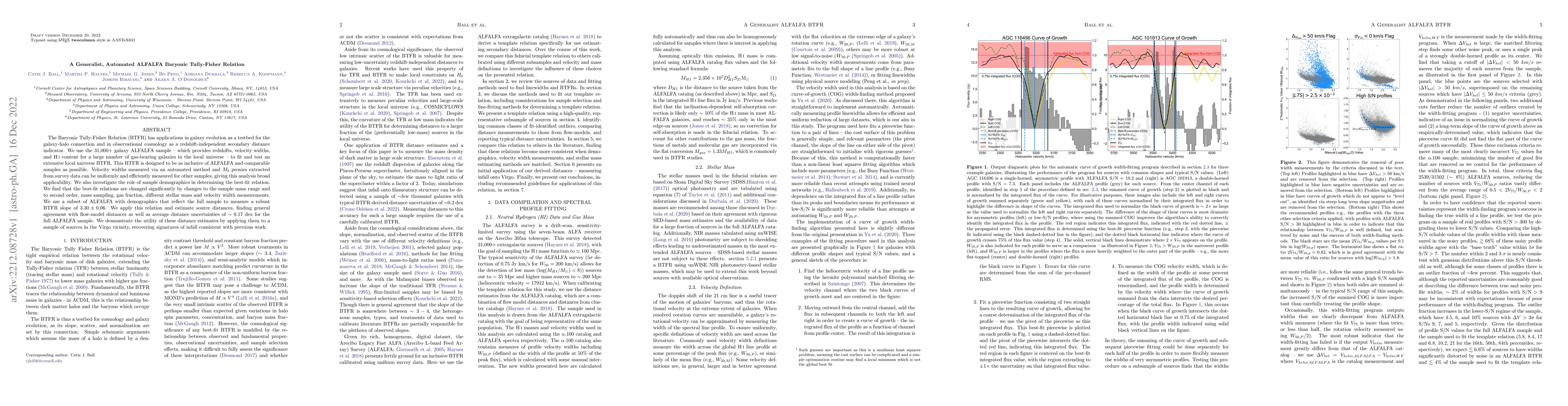 Thumbnail for A Generalist, Automated ALFALFA Baryonic Tully-Fisher Relation