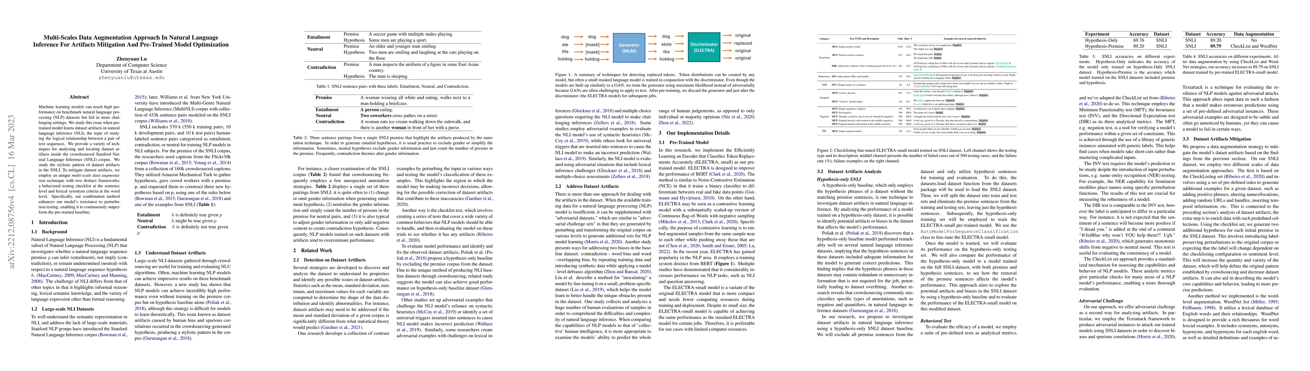 Thumbnail for Multi-Scales Data Augmentation Approach In Natural Language Inference
  For Artifacts Mitigation And Pre-Trained Model Optimization