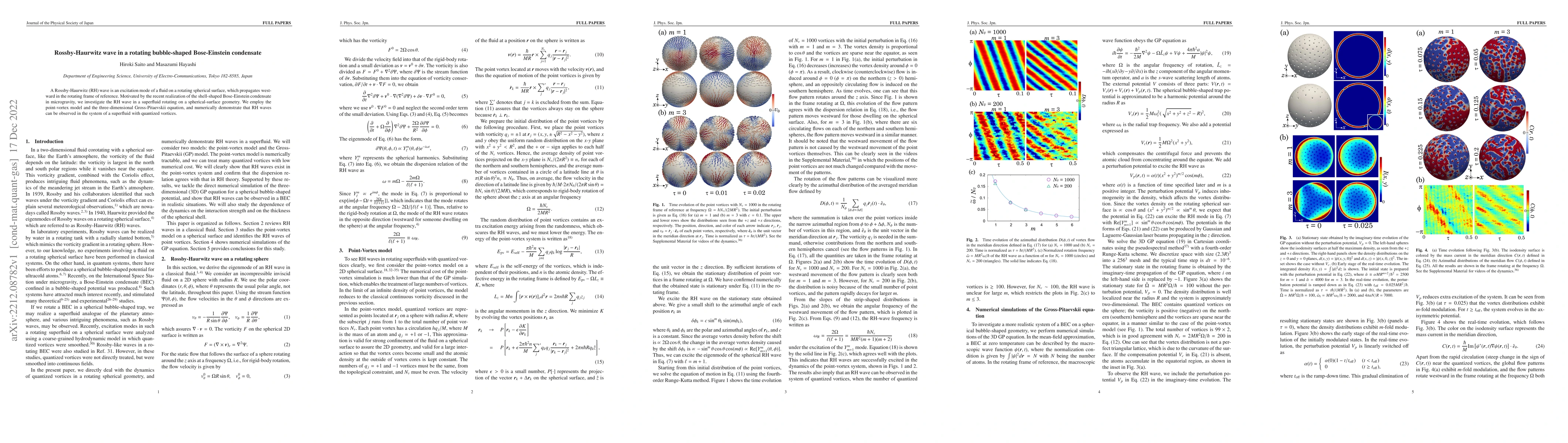 Thumbnail for Rossby-Haurwitz wave in a rotating bubble-shaped Bose-Einstein
  condensate