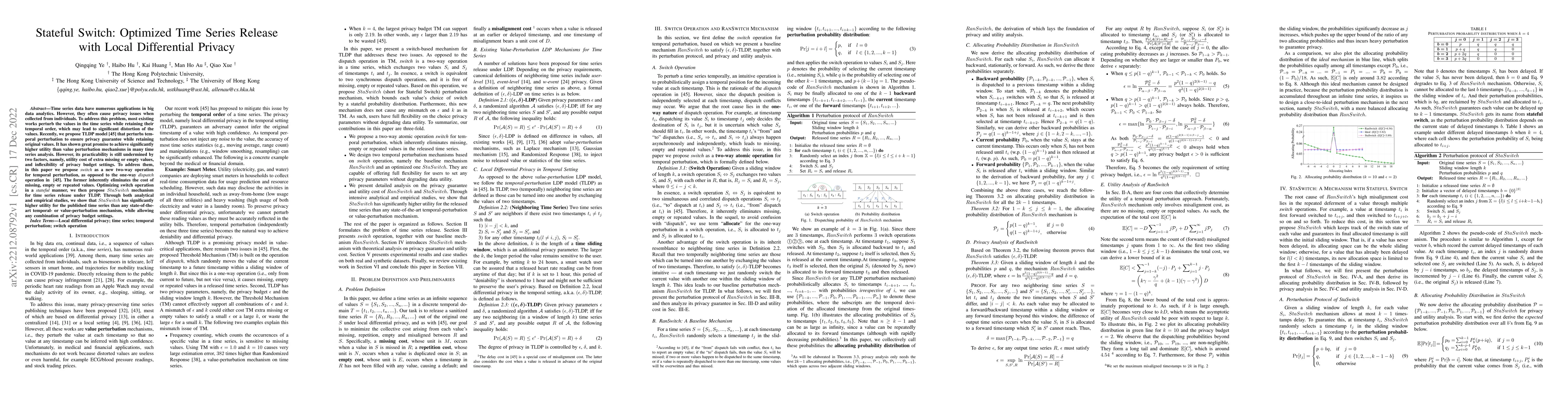 Thumbnail for Stateful Switch: Optimized Time Series Release with Local Differential
  Privacy
