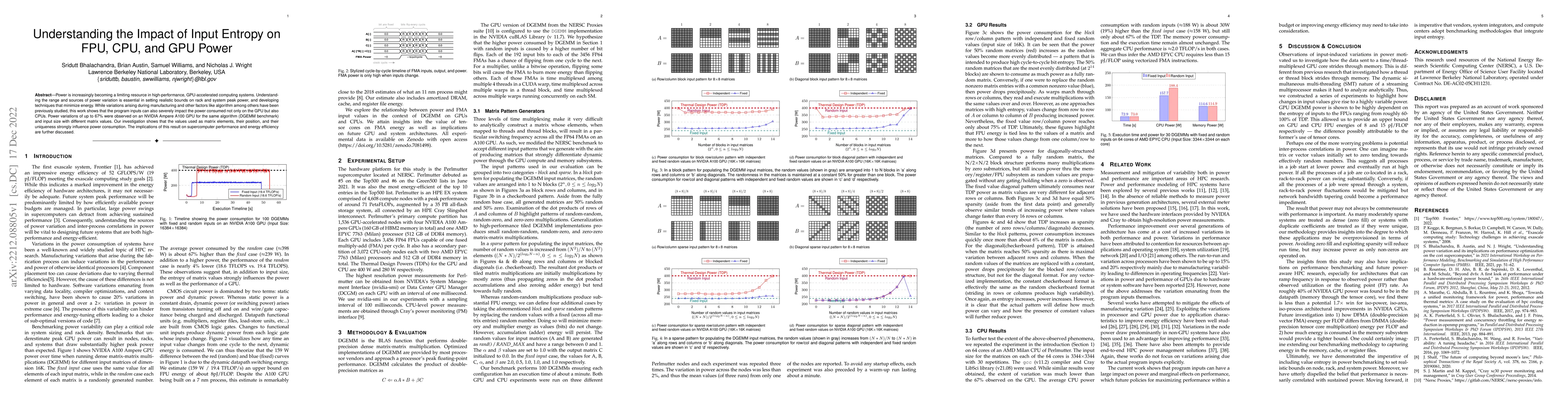Thumbnail for Understanding the Impact of Input Entropy on FPU, CPU, and GPU Power