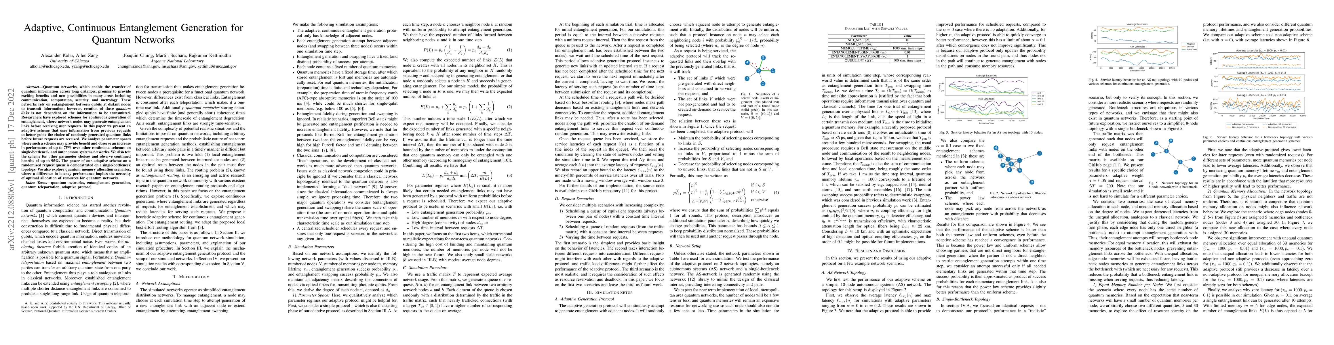 Thumbnail for Adaptive, Continuous Entanglement Generation for Quantum Networks
