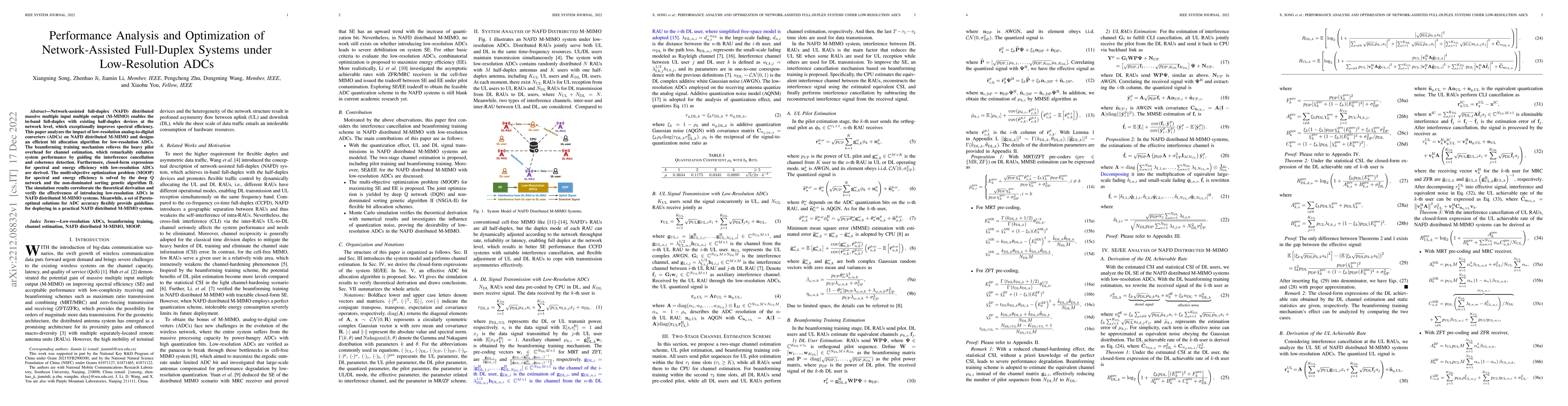 Thumbnail for Performance Analysis and Optimization of Network-Assisted Full-Duplex
  Systems under Low-Resolution ADCs